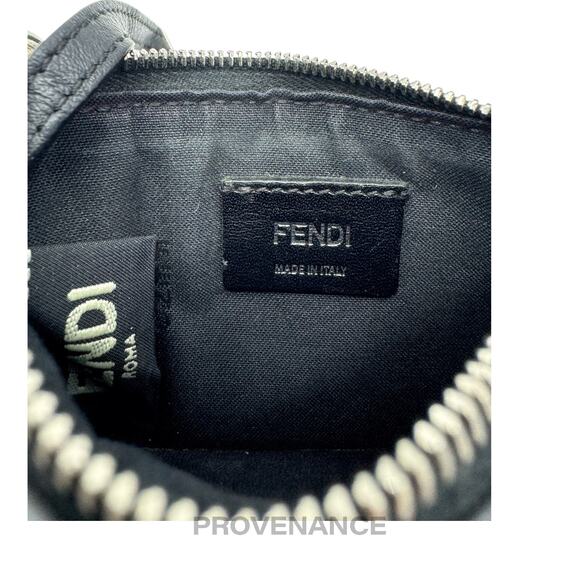 🔴 Fendi Face Key Pouch Cles - Black Leather - Picture 9 of 13